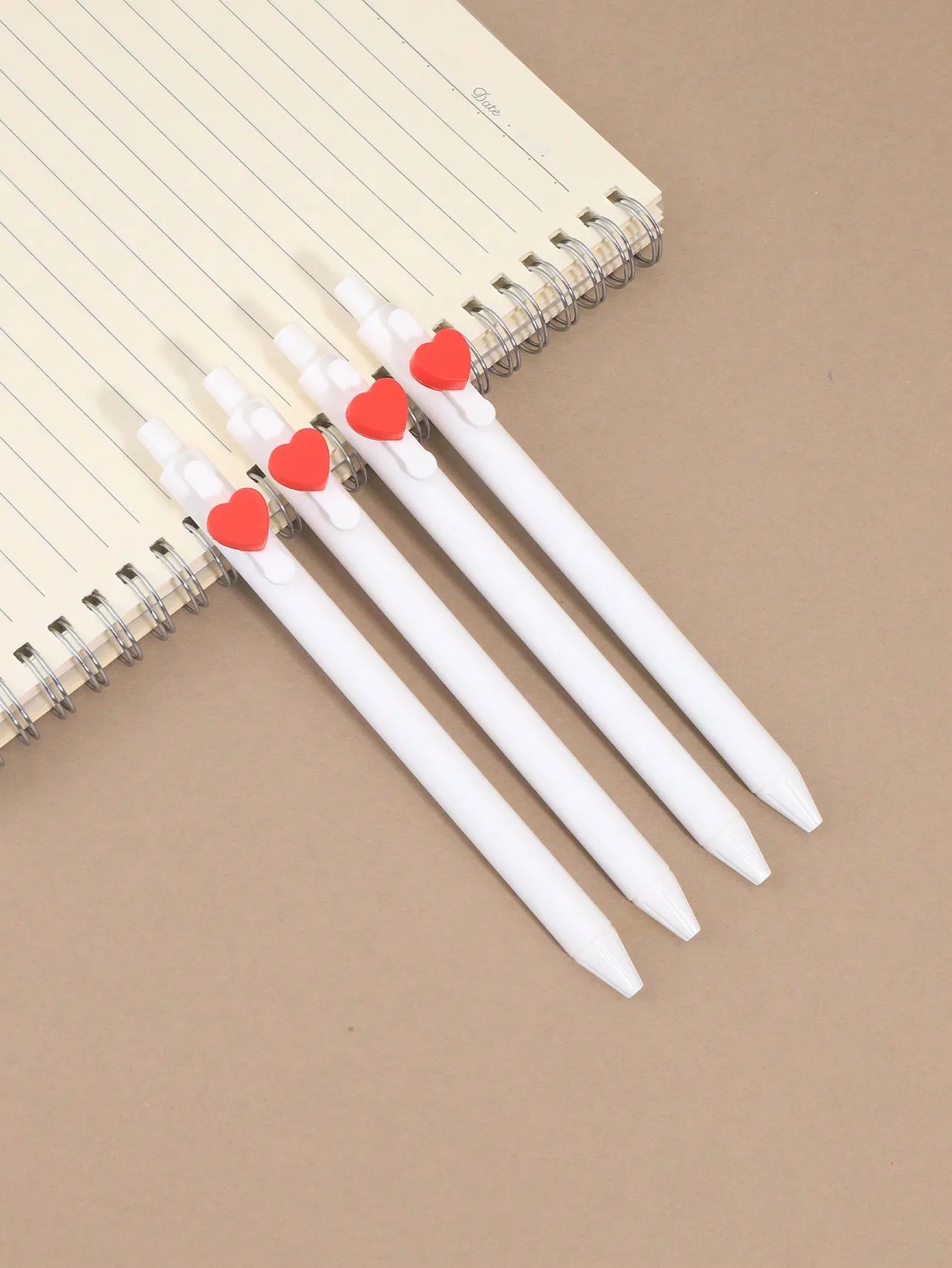 Cute Heart Ballpoint Pens4, Click Retractable Pens Journaling,Valentine Gifts for Her,Best ,Girlfriend,Personalized Love Pens